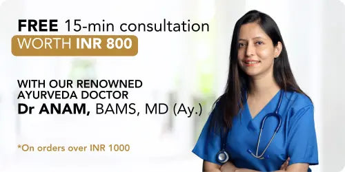 An image of Dr Anam on the right, with text on the left indicating a free consultation and with Dr Anam's Credentials.